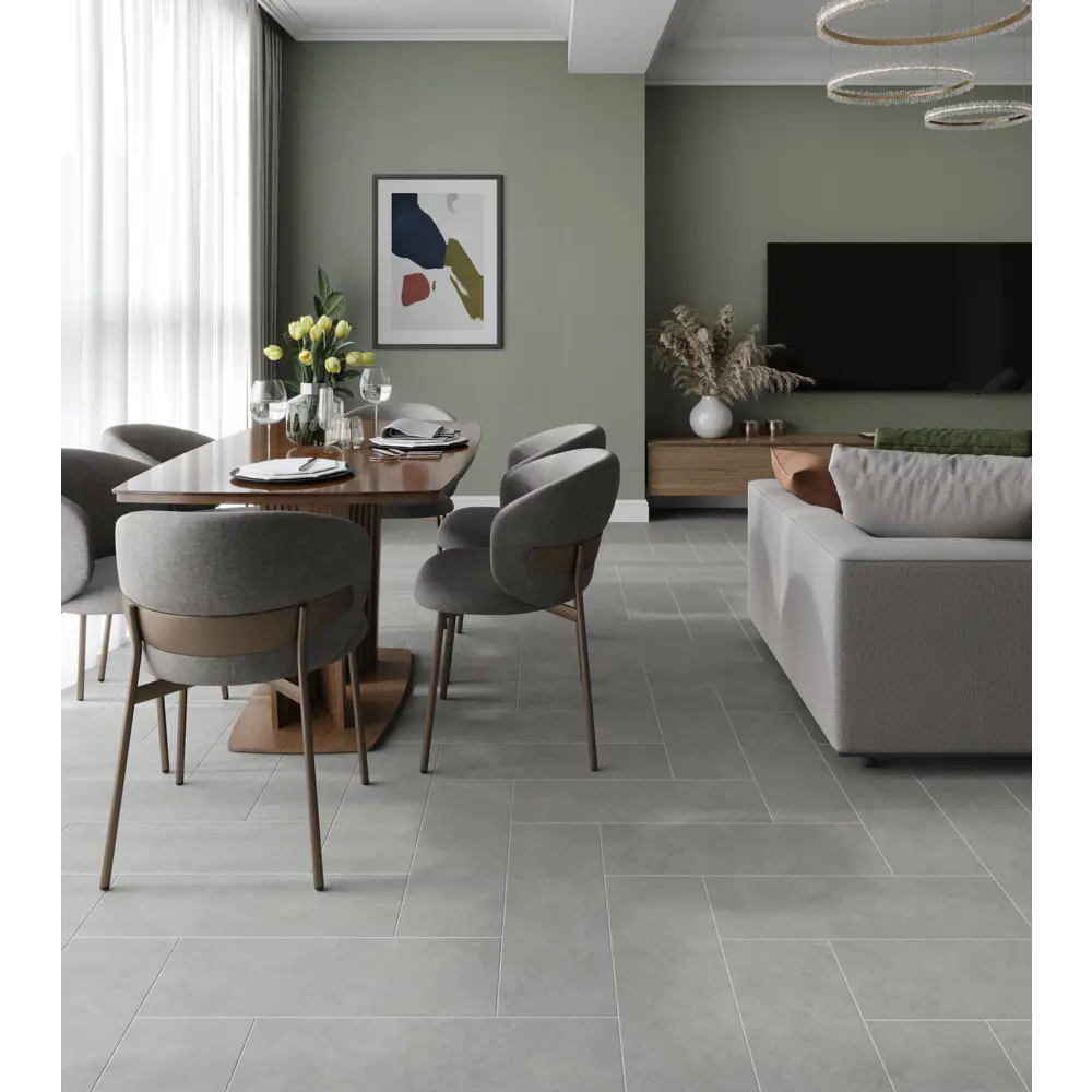 Глазурованный керамогранит LB Ceramics Холодное солнце 19.9x60.3 см 0.96 м² матовый цвет серый STLM-2102811 - Вид №3