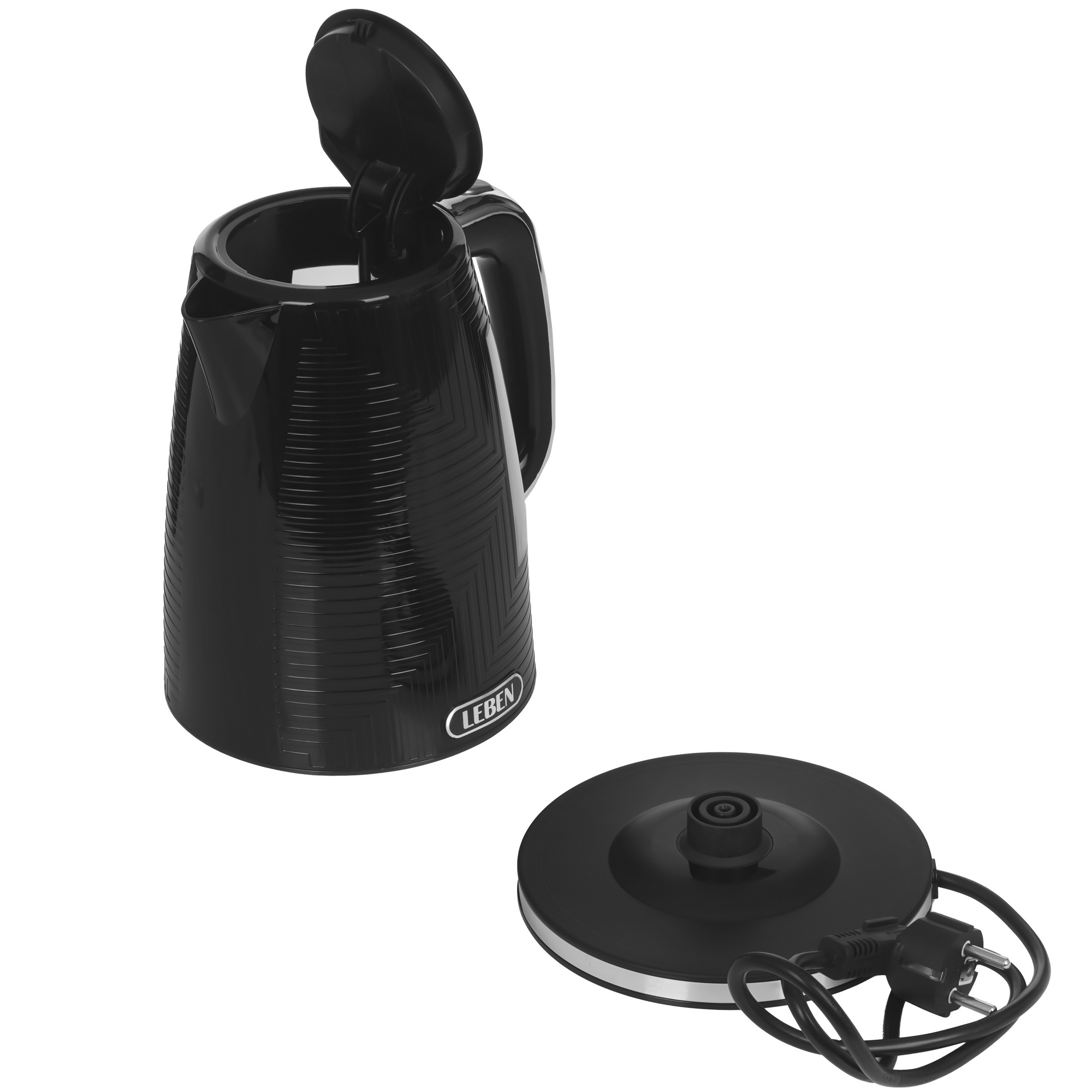 9237185 Электрочайник LEBEN 291-100 черный STDN-0063425 - Вид №4