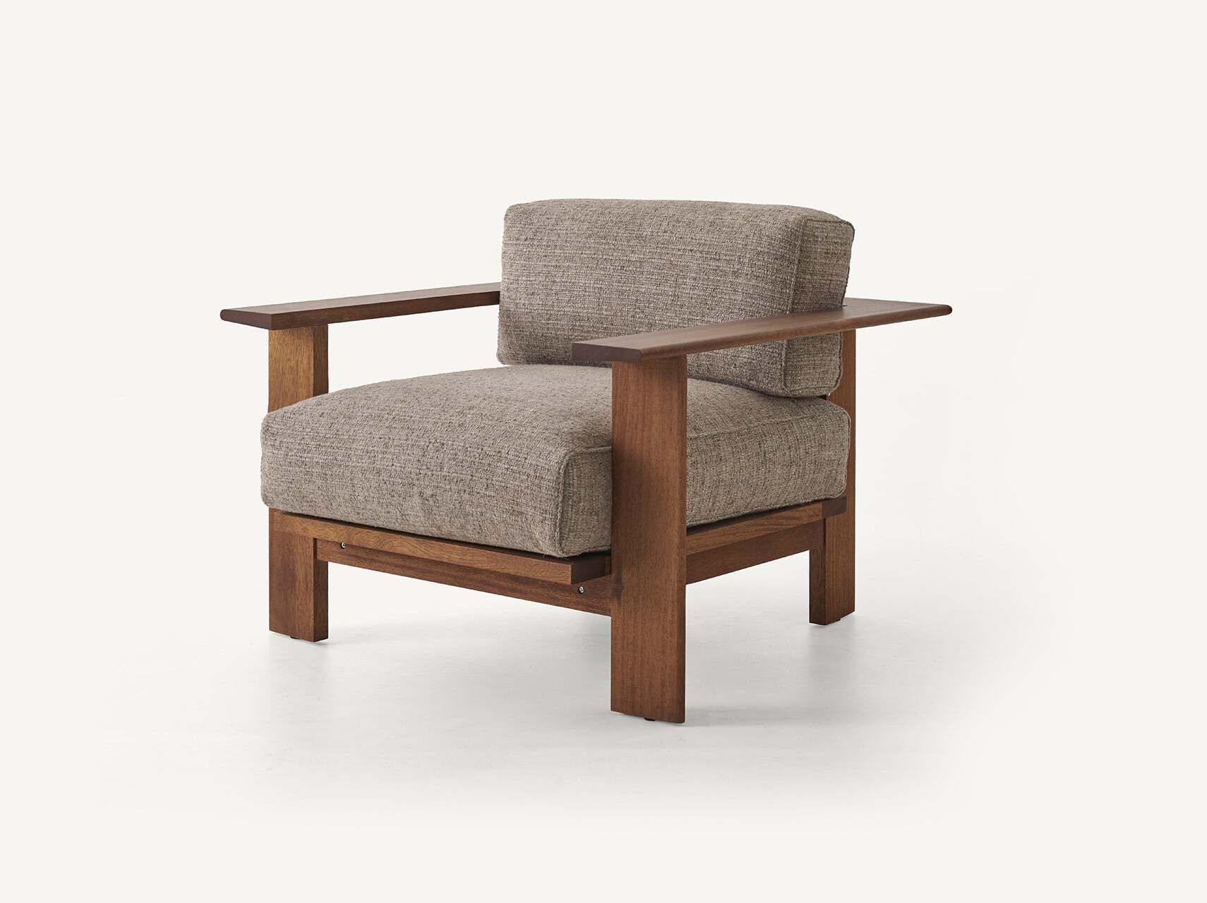 Деревянный сад стул / стул BassamFellows Rail ARCH-00090105