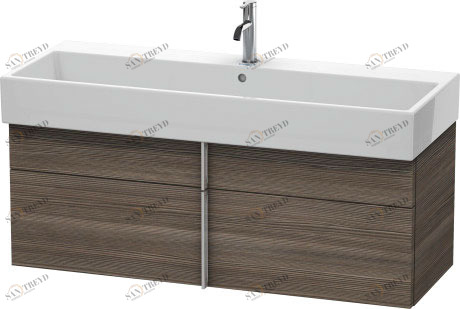 VA650905151 Тумбочка подвесная Vero Air #VA6509 1184 x 431 мм Сосна коричневая, декор Duravit