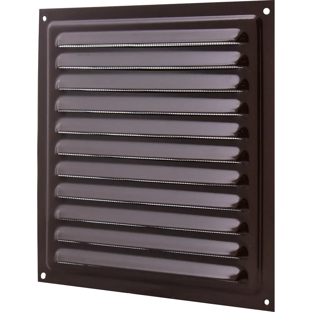 Решётка вентиляционная с сеткой Вентс МВМ 200 200х200 мм металл цвет коричневый STLM-2077539