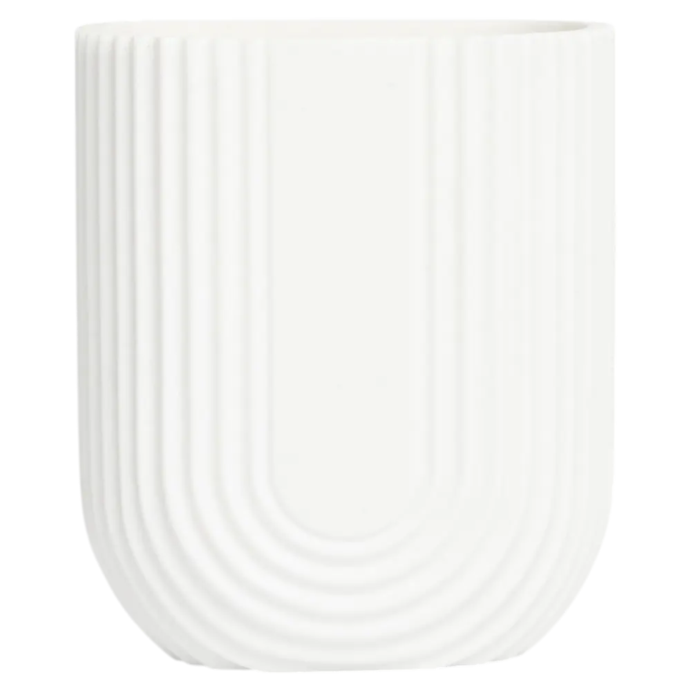 Стакан для зубных щёток Vidage Бари полирезин цвет белый STLM-2208180