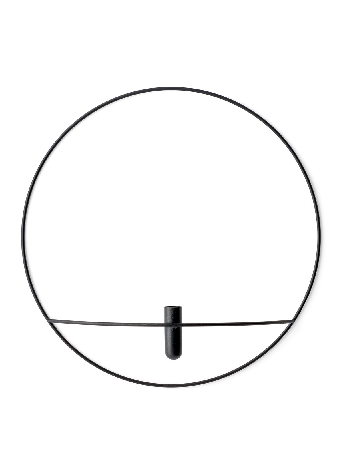 4815539 MENU Круглая ваза / подсвечник POV Черный 