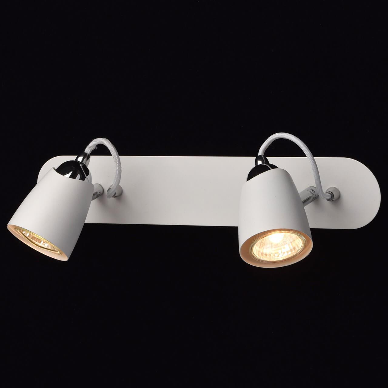 Спот настенный белый на 2 лампы De Markt "Астор 5" 545021402 DE MARKT АСТОР 00-3926275 Белый - Вид №1