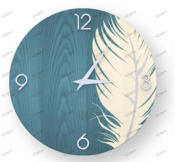 LIGNIS® Настенные часы из инкрустированного дерева Dolcevita nature 10.060 / 10.138