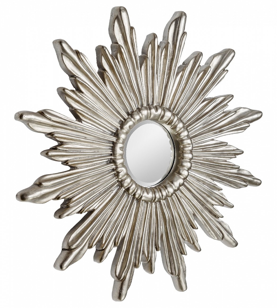 Зеркало-солнце 74,5 см серебряное Ray Silver ART-ZERKALO ДИЗАЙНЕРСКИЕ 00-3884098 Зеркальный;серебро  - Вид №1