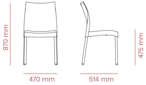 Mara Штабелируемый стул из полипропилена  1000  - Вид №7