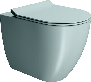 881015 Приставной унитаз напольный Зеленый GSI ceramica  Италия  - Вид №1