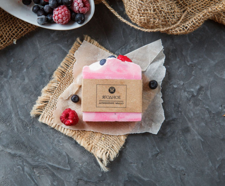 3757 Мыло ручной работы "Ягодное" Вкусляндия 