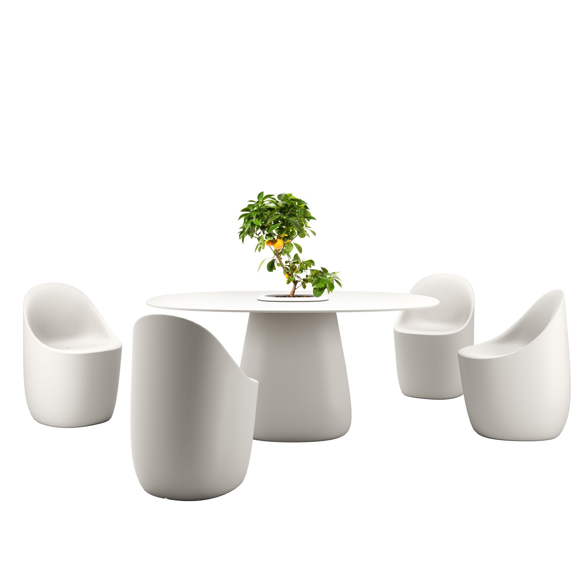 Овальный стол HPL Qeeboo Булыжник ARCH-00069357 - Вид №11