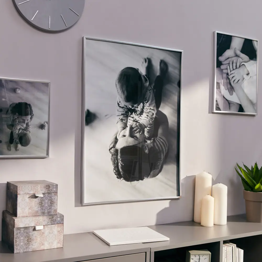 Фоторамка Kreaforta Lila серебристая 50x70 см для интерьерного декора 89398531 STLM-1583004 - Вид №6