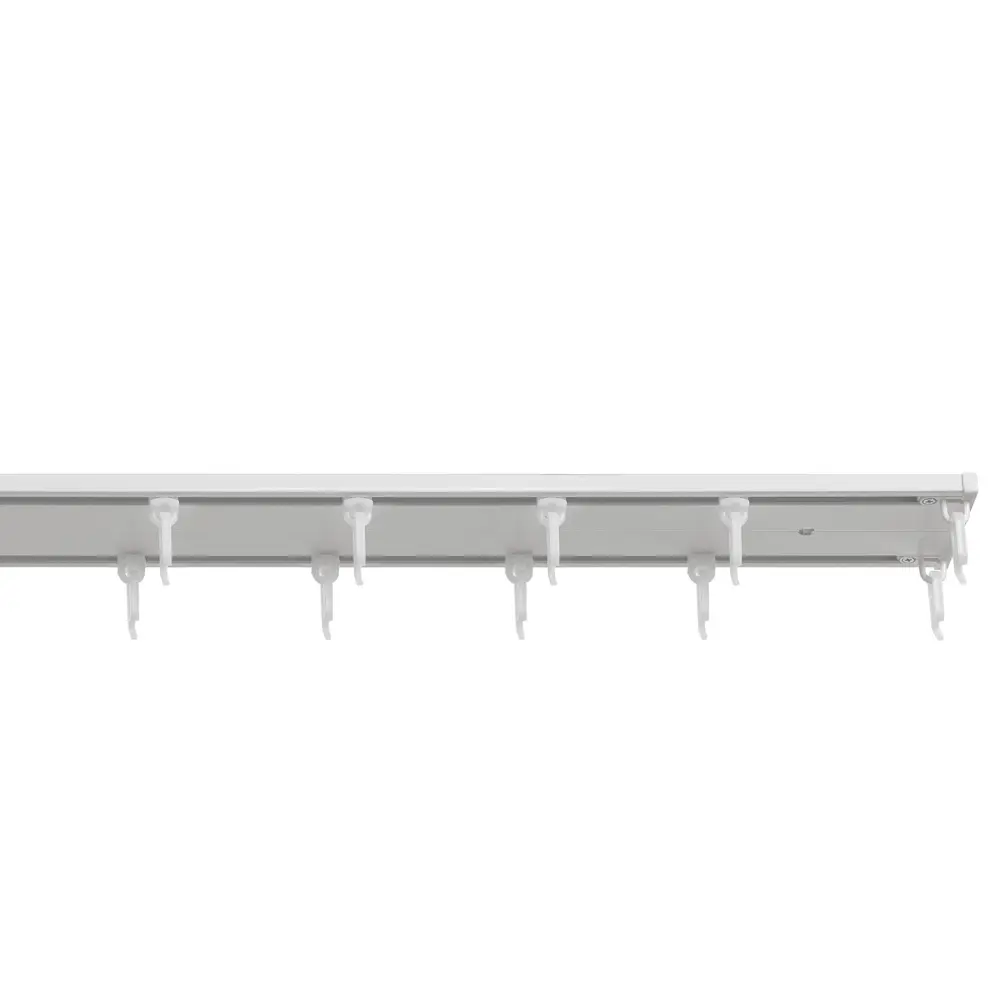 Шинный карниз двухрядный KREAFORTA Pro 240 см алюминий цвет белый комплект STLM-2168646 - Вид №3
