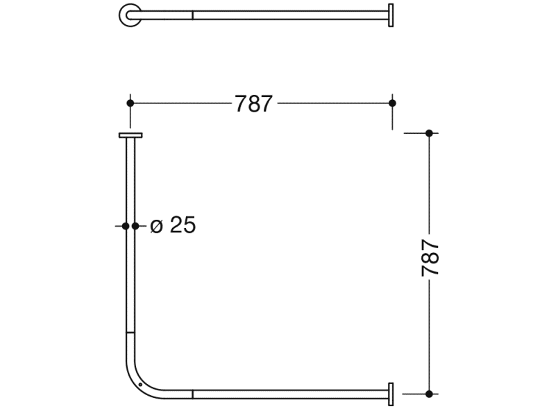 900.34.10040 Карниз HEWI System 900 - Вид №2