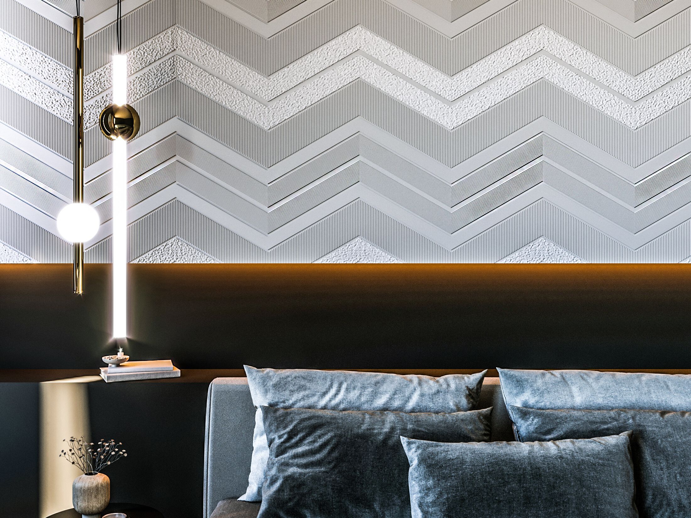 Трехмерное гипсовое покрытие WallDeco дизайн ARCH-00074932