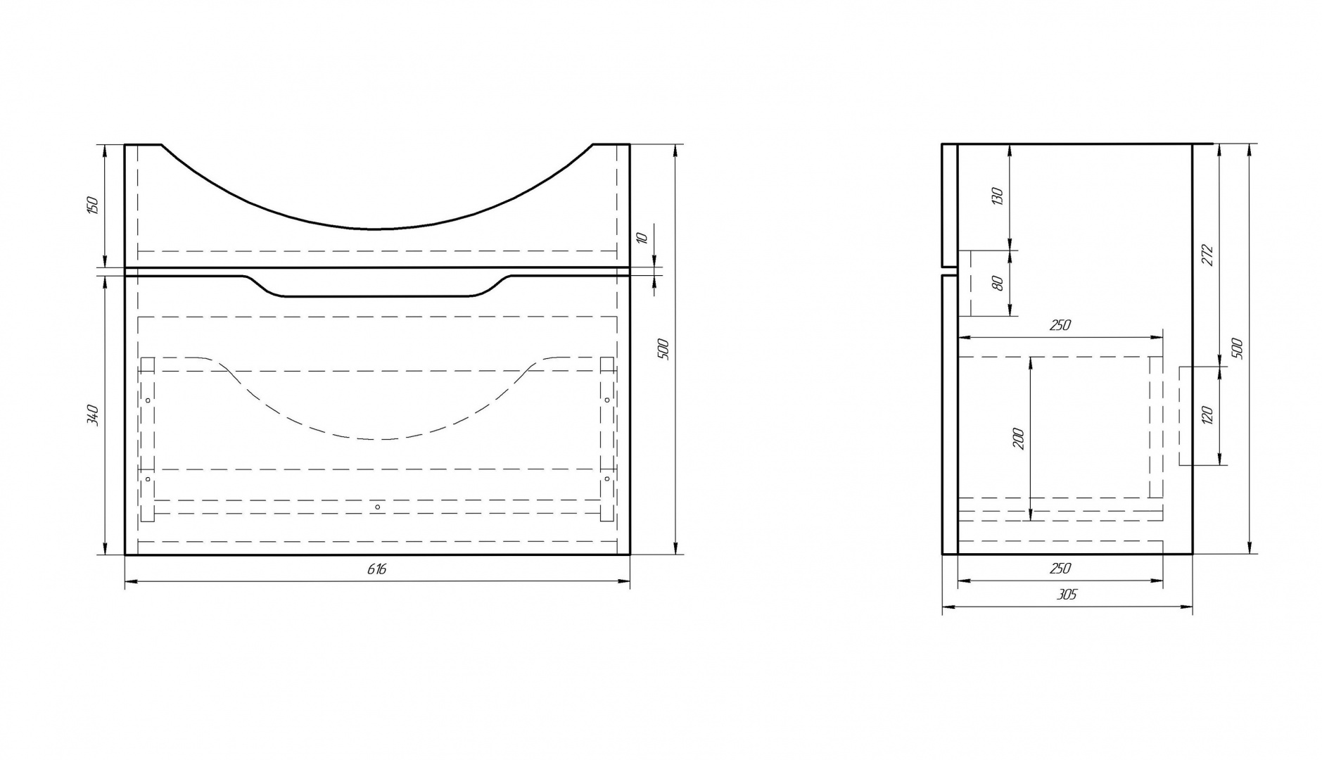 Тумба Laguna 65 DREJA 990101 - Вид №1