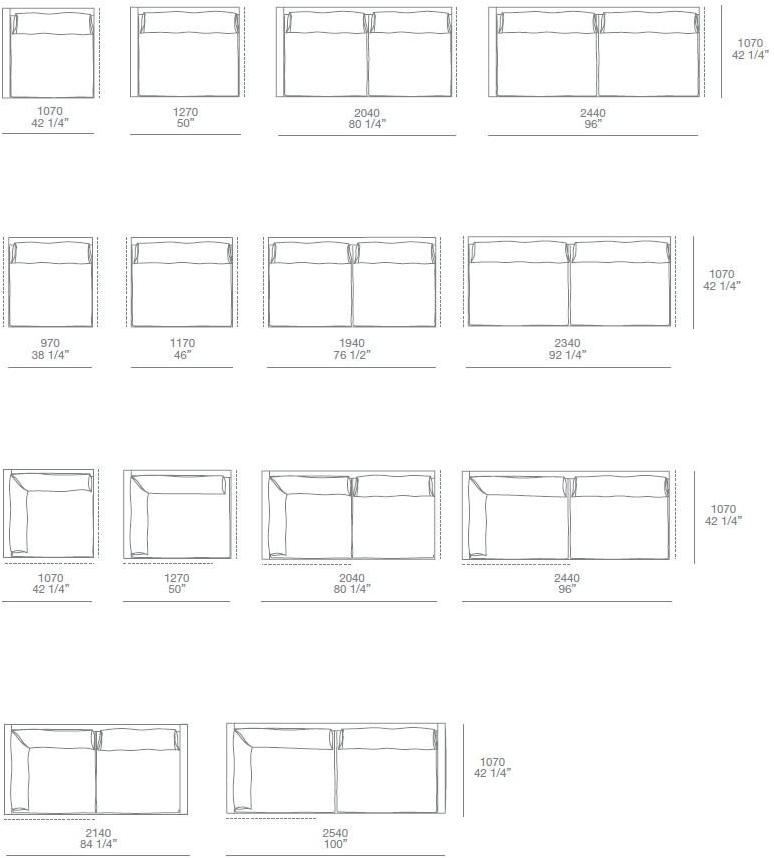 Poliform Модульный угловой диван из ткани Bristol sun-id-1376240 - Вид №28