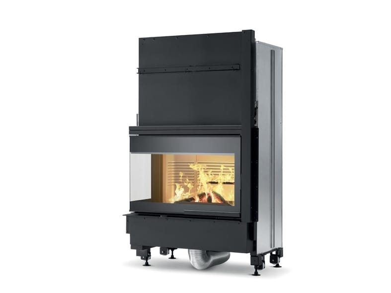 Угловой дровяной камин класса A+ PALAZZETTI Ecomonoblocco ARCH-00074512 - Вид №1