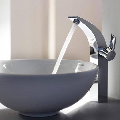 KCV141-KEF14700CH Накладная раковина на столешницу  прямоугольная Krausru  - Вид №4