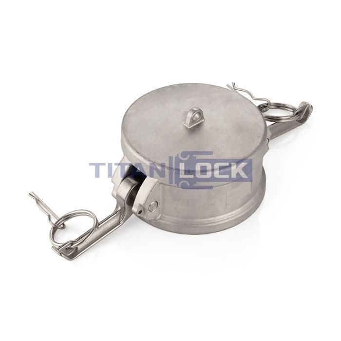 Камлок нержавеющий тип DC, заглушка для ниппеля 8", AISI304, TL800DCSS TITAN LOCK  - Вид №2