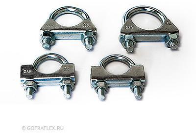 Стягивающие хомуты из углеродистой стали 45 мм Flexible hose Россия H45 - Вид №2