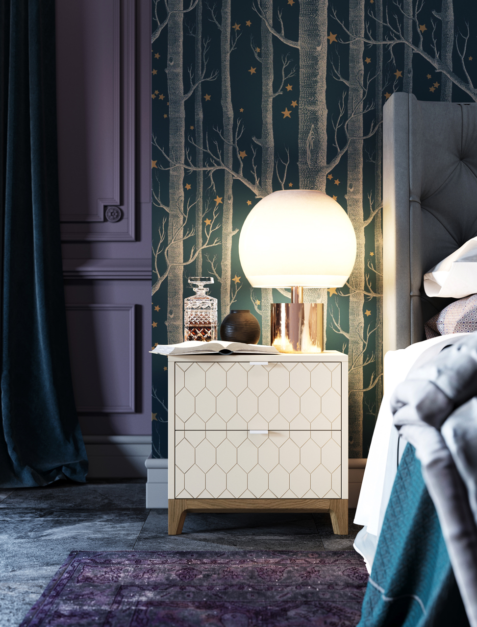 IDC025105000 The IDEA Прикроватная тумба CASE  - Вид №2