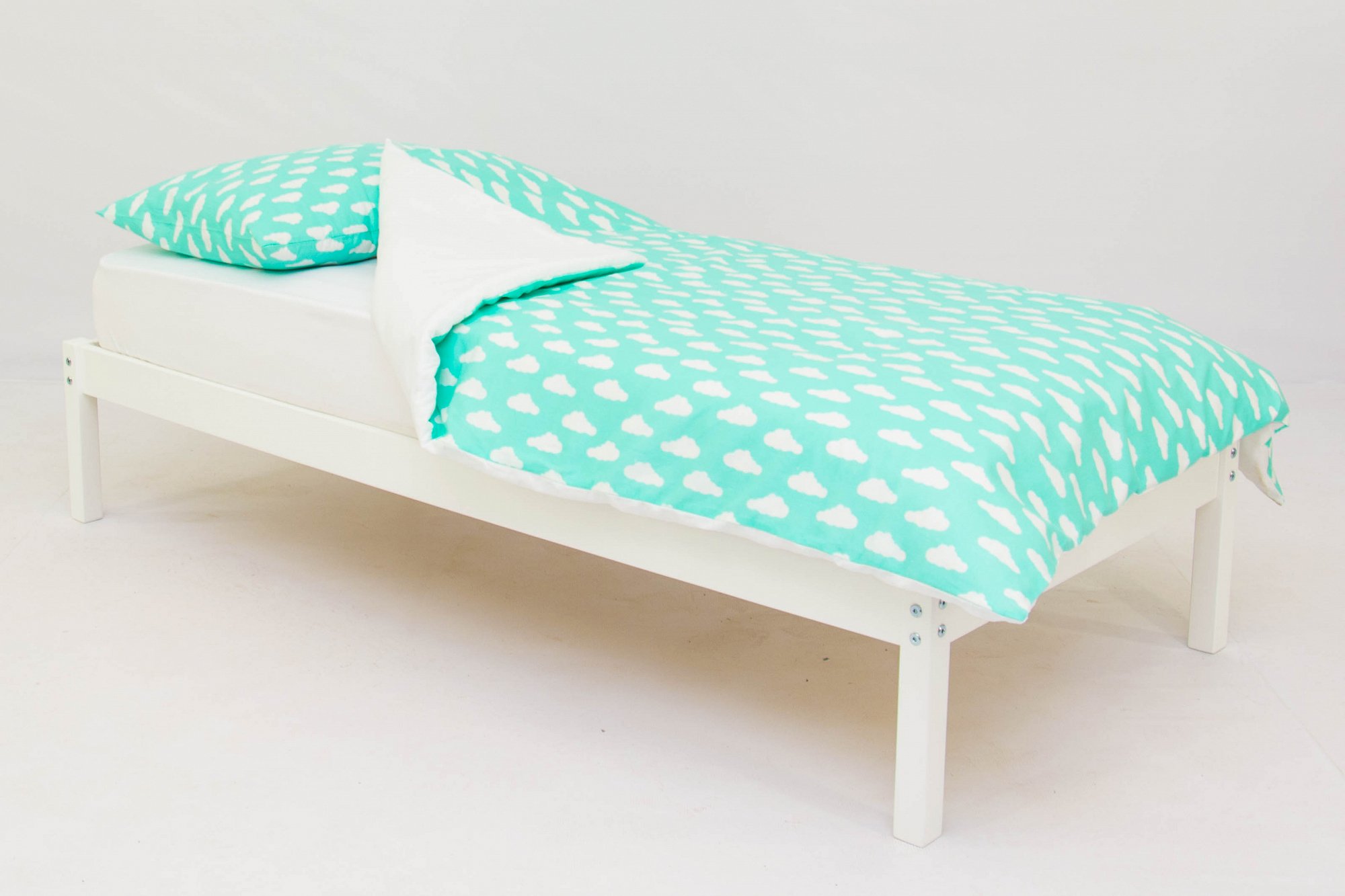 Детское постельное белье "Облака", мятный фон БЕЛЬМАРКО  327418 Голубой Santreyd  - Вид №1