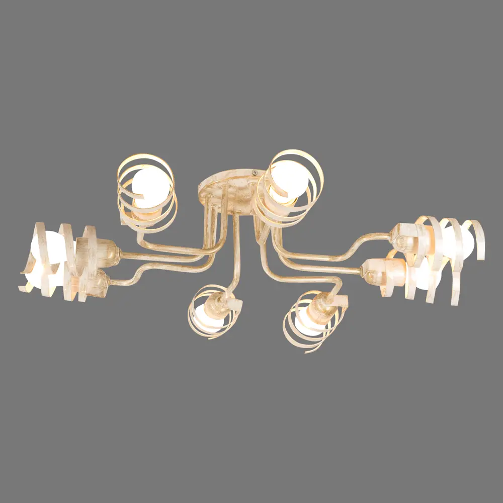 Люстра Фаэтон 8хЕ27х60 Вт цвет золото СВЕТУС STLM-2002679 - Вид №3