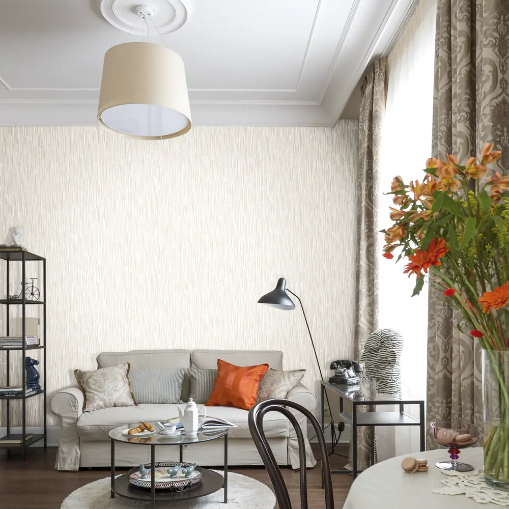 Обои флизелиновые Erismann Vlies line бежевые 1.06 м 4006-2 VLIES LINE EXCLUSIVE LEROY STLM-2046569 - Вид №2