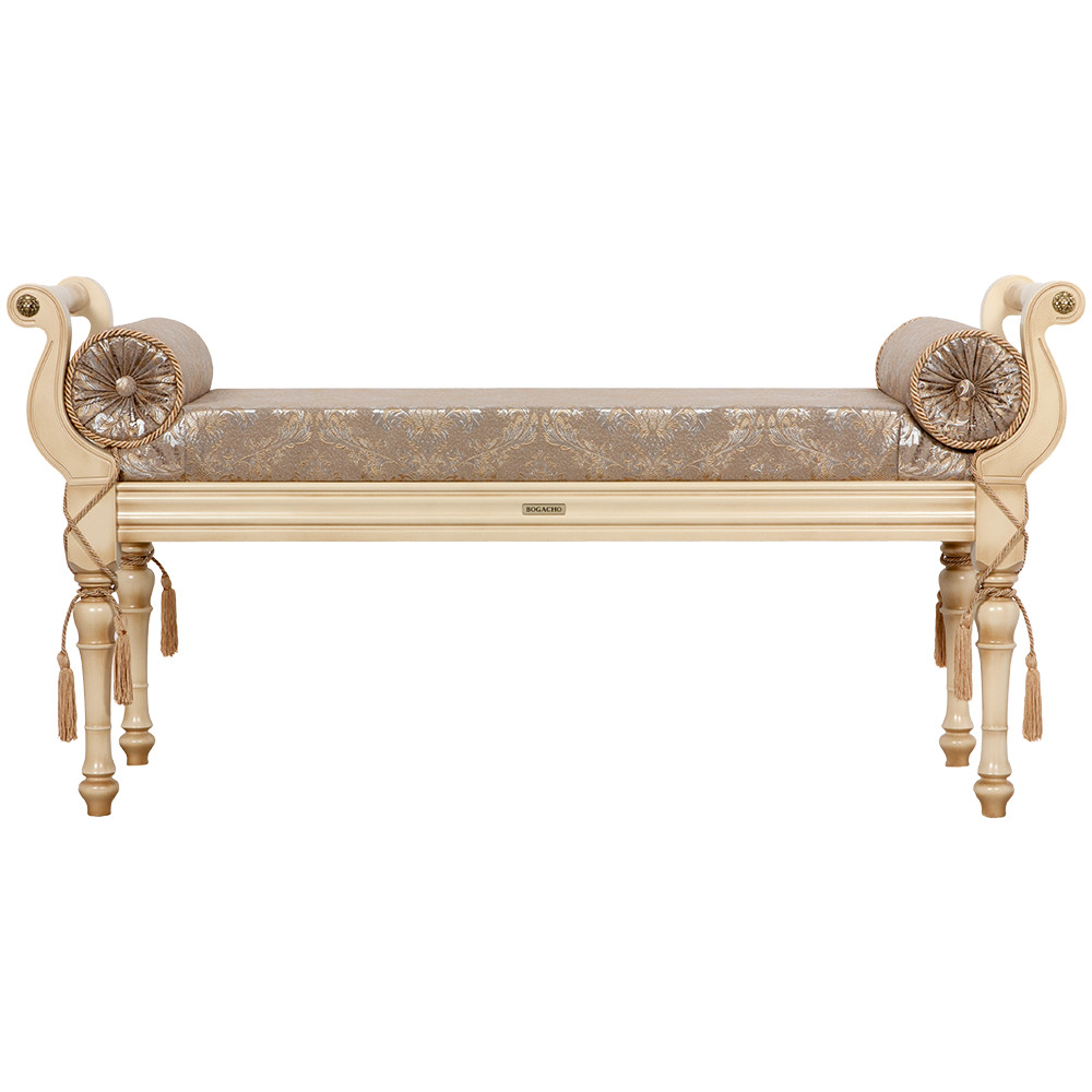 17106 Банкетка Флоренция Айвори Флора Беж BOGACHO 4627174556605 - Вид №2