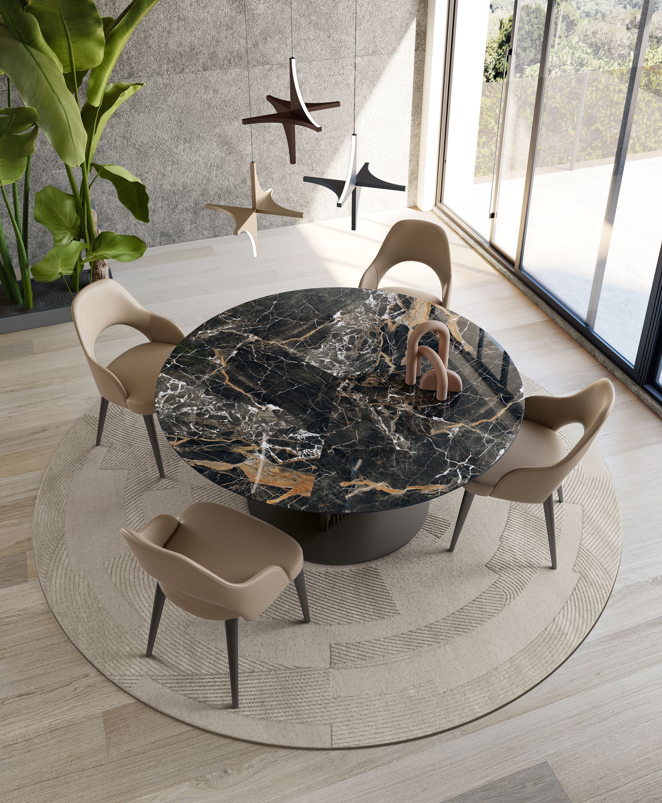 Стол для гостиной из керамических материалов Bizzotto Italia ARCH-00131341 - Вид №2