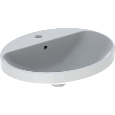 500.720.01.2 Встраиваемая раковина Geberit VariForm овальной формы, с полкой для отверстия под смеситель Geberit 