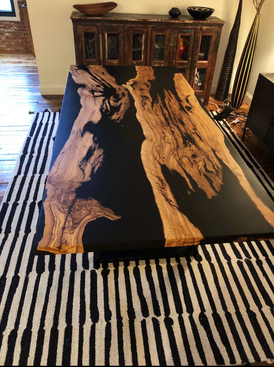 Прямоугольный стол из оливкового дерева и смолы Legnor LEG2408800 ARCH-00043302 - Вид №3