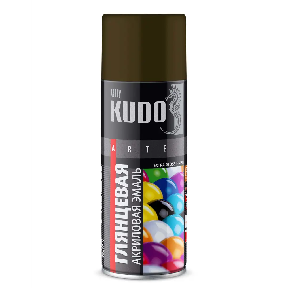 Эмаль аэрозольная универсальная KUDO акриловая глянцевая цвет хаки 520 мл STLM-2209483