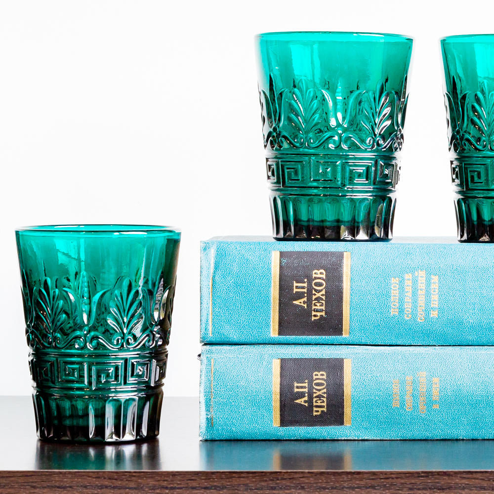 21091719 Комплект стаканов «Хлоя» (6 штук, бирюза) Object Desire Светский прием  - Вид №3