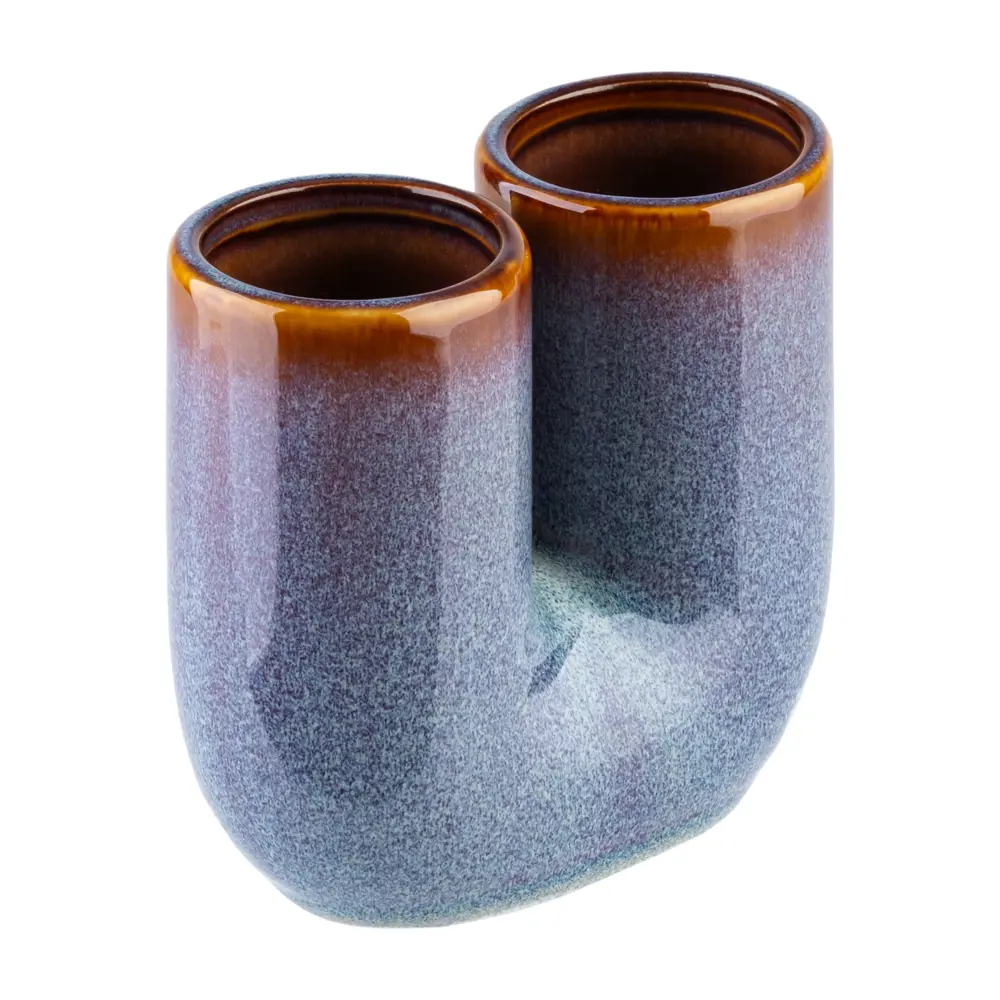 Керамический стакан для зубных щеток Verran Omega в синем цвете 89384107 STLM-1566740