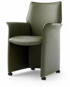 LEOLUX LX Лежащее кожаное кресло на колесиках  Lx380