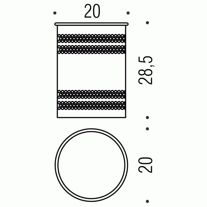 B9964 Contract Корзина для мусора COLOMBO COMPLEMENTI Colombo Design - Вид №2