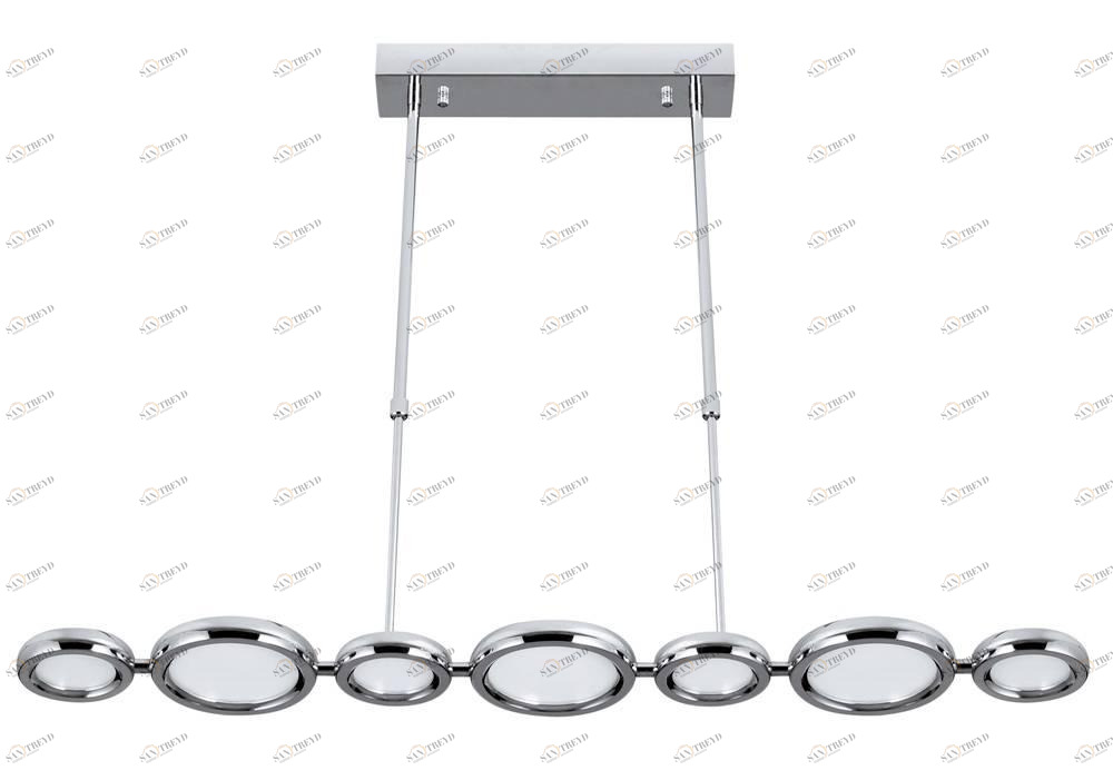 Подвесной светодиодный светильник Crystal Lux SPL Chrome Techno SPL7 CRYSTAL LUX ДИЗАЙНЕРСКИЕ, TECHNO 071498 Прозрачный;серебро 