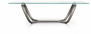 Reflex Прямоугольный обеденный стол из стекла Segno