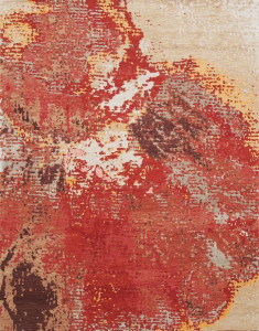 Прямоугольный ковер ручной работы из шерсти