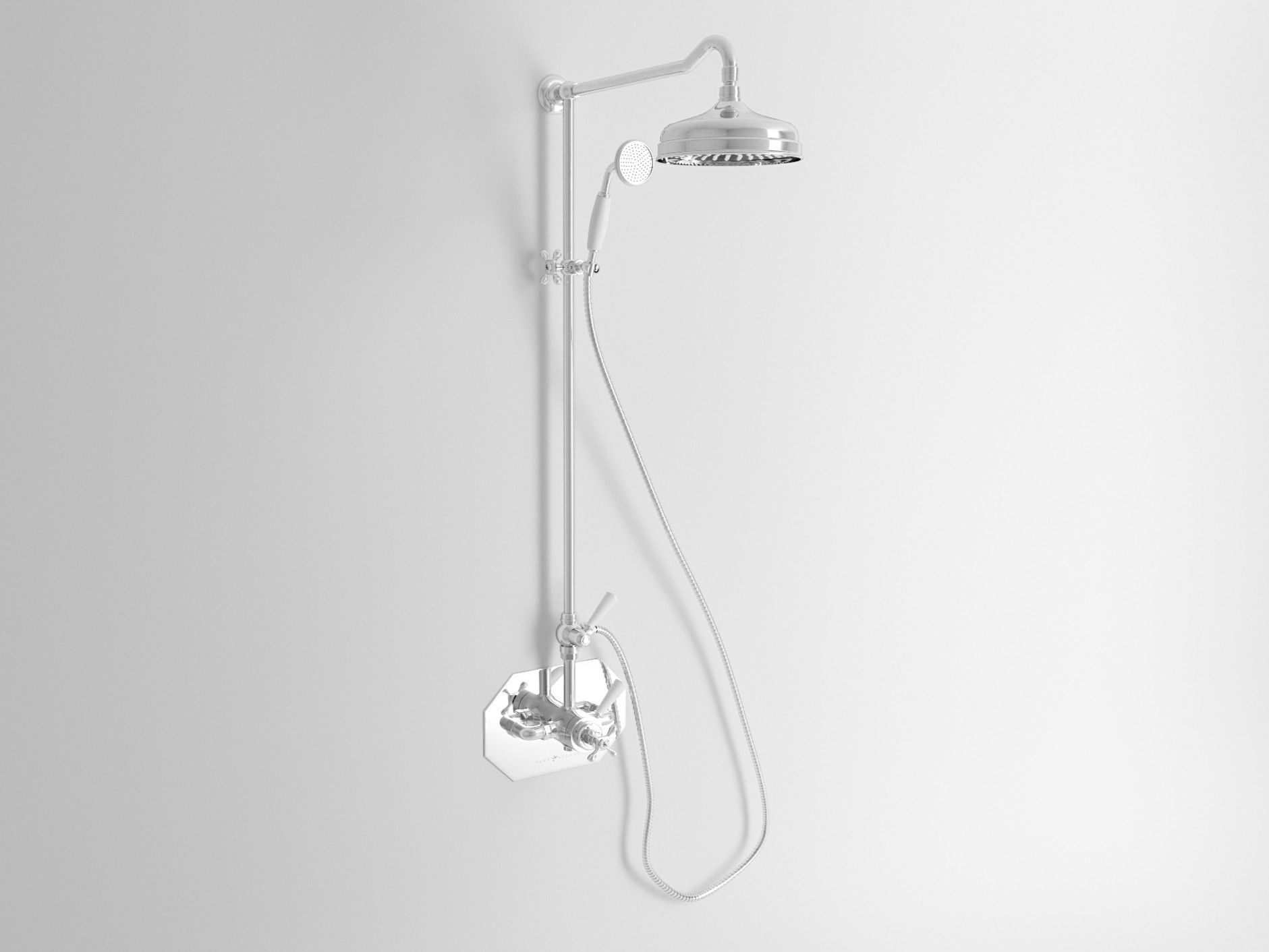 Термостатическая настенная душевая колонна с ручным душем Park Avenue Джеймс ARCH-00070674 - Вид №1