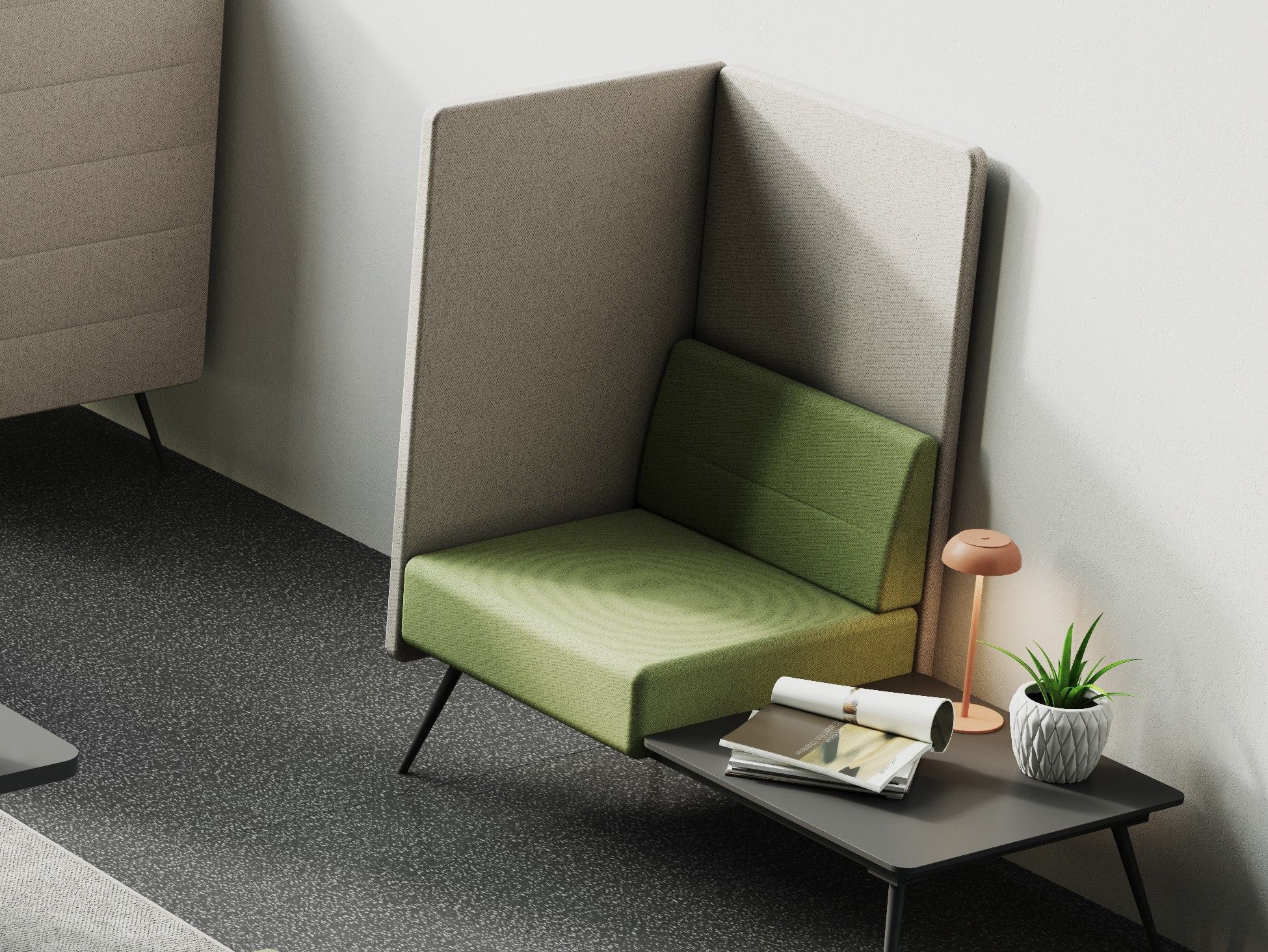 Тканевое кресло с высокой спинкой CUF Milano Diva ARCH-00033773 - Вид №1