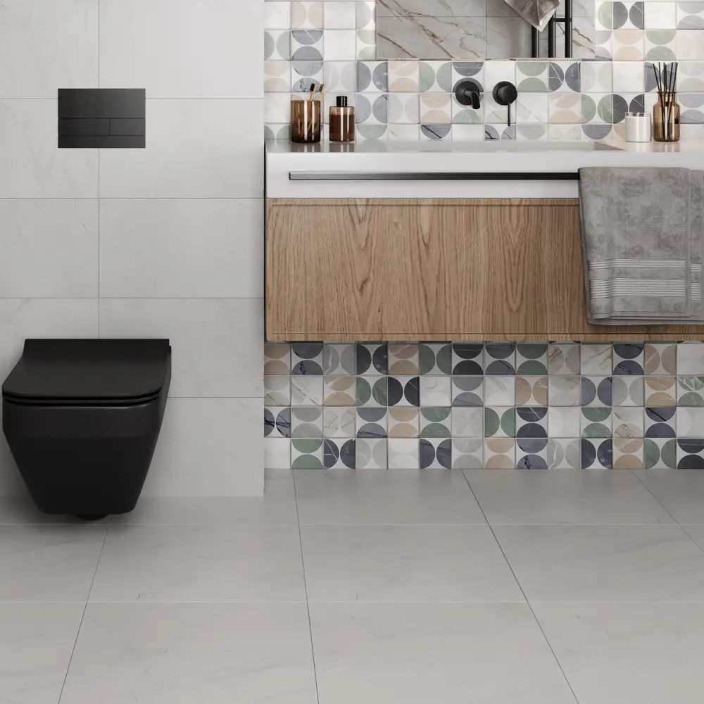Глазурованный керамогранит Time 45x45 см 1.62 м² матовый цвет белый 89416689 STLM-2023302 Gracia Ceramica