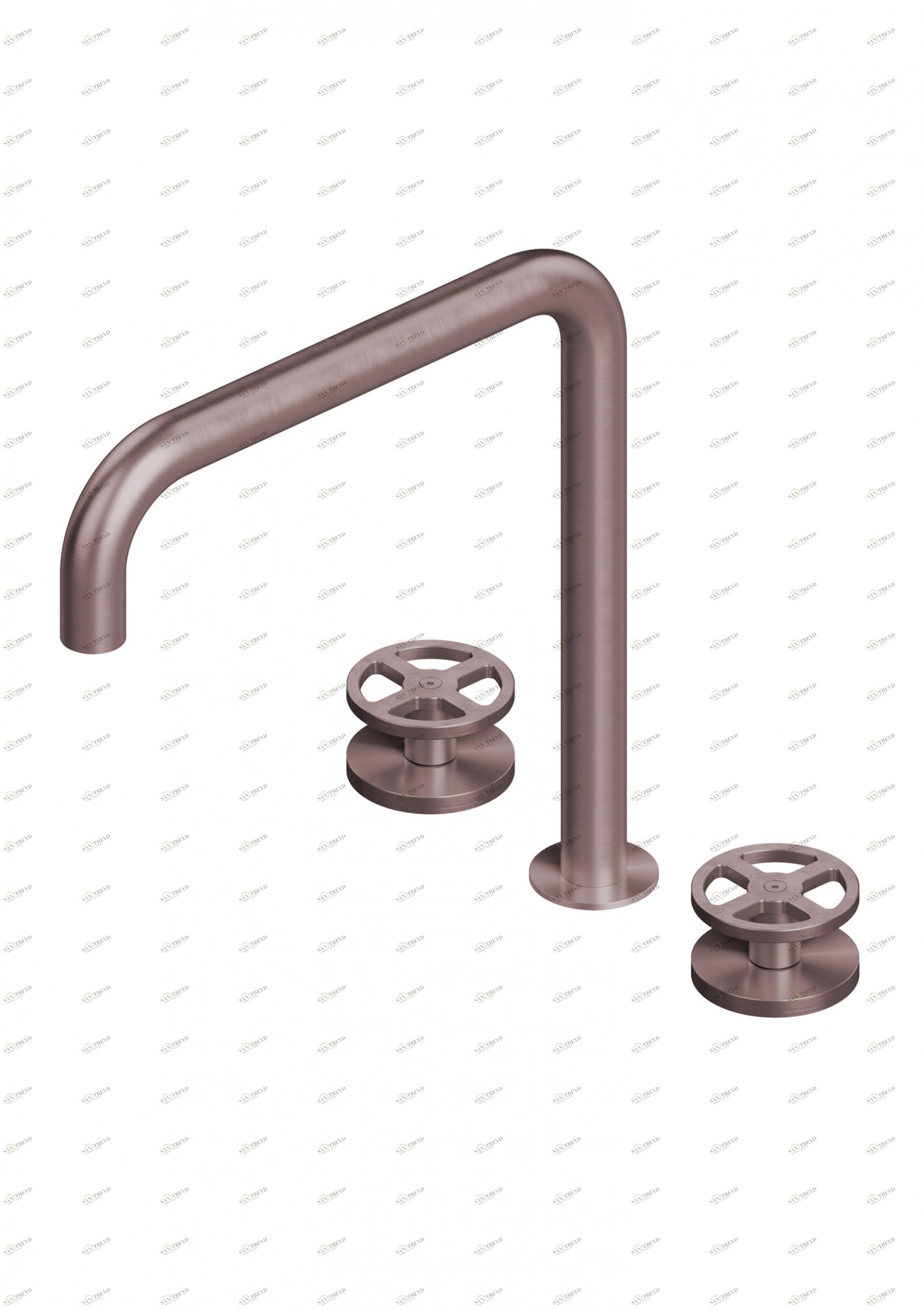 Valvola02. 20 32В. Смеситель с тремя отверстиями Quadrodesign 20 32V