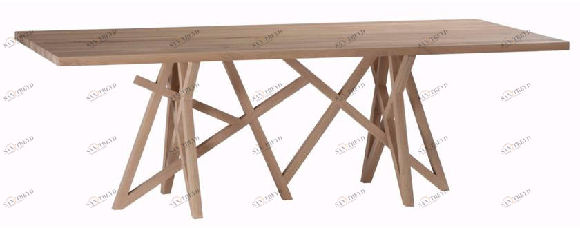 Roche Bobois Прямоугольный обеденный стол из дуба Saga sun-id-1464187