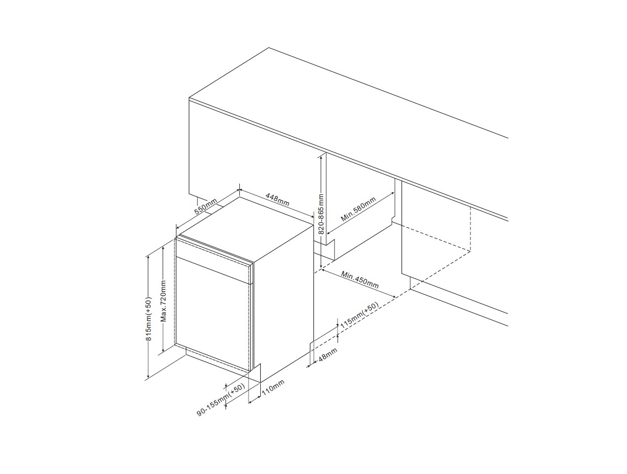 9155971 Встраиваемая посудомоечная машина DeLonghi DDWI 460 AMEDEO STDN-0058414 - Вид №13