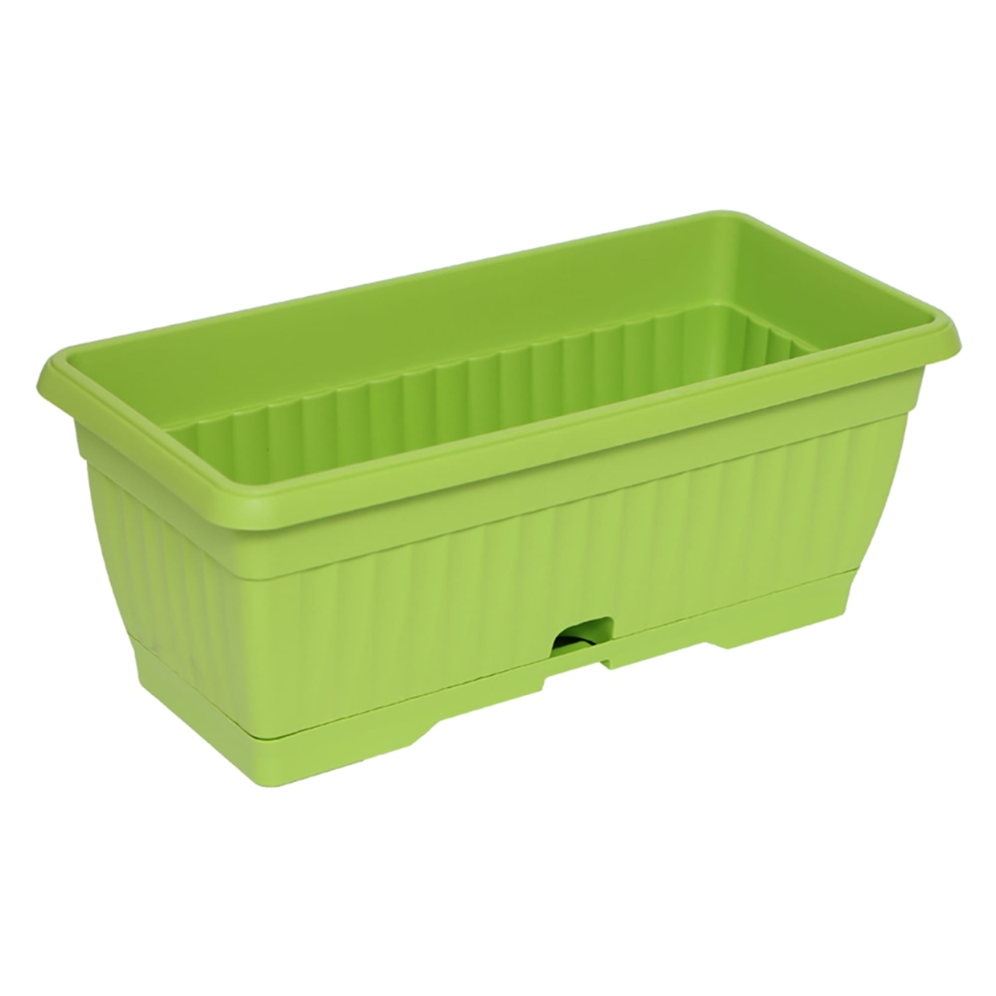 89095026 Балконный ящик 19x16x40 см v12.2 л пластик зеленый киви Santreyd 
