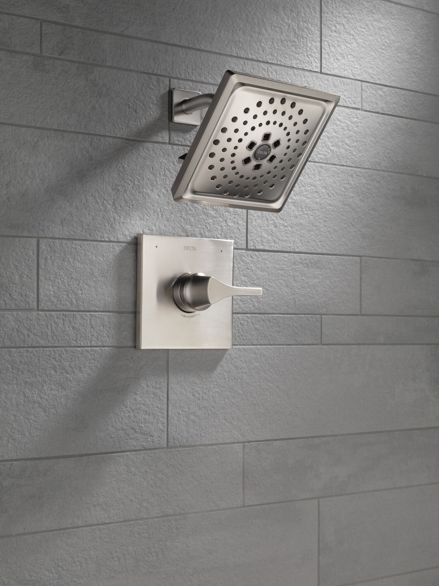T14274-SS Накладка для душа Monitor® 14 серии H2Okinetic® Delta Faucet Zura Нержавеющая сталь  - Вид №3