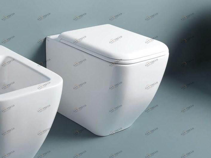 Приставной унитаз напольный Белый Ceramica Cielo SHUI Comfort Италия sun-id-1452906