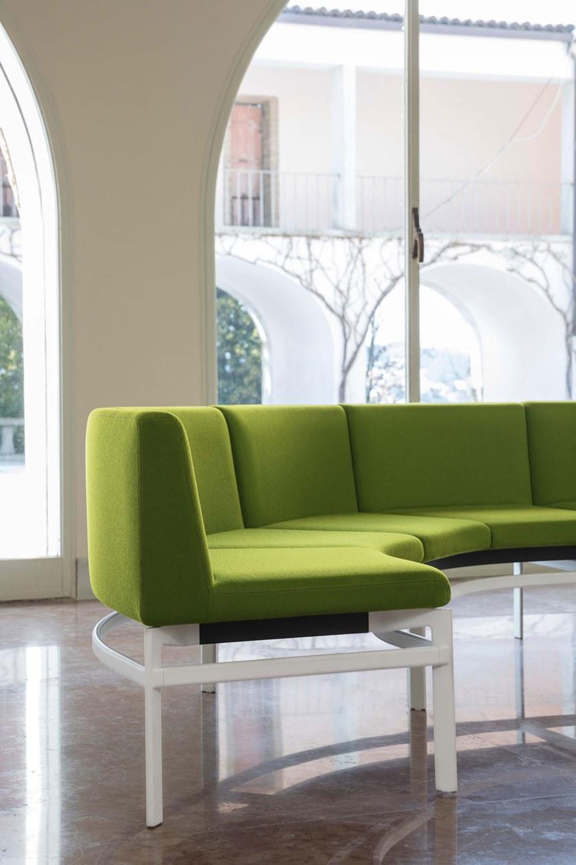 Luxy Изогнутый модульный диван из ткани Ponte sun-id-1503206 - Вид №4